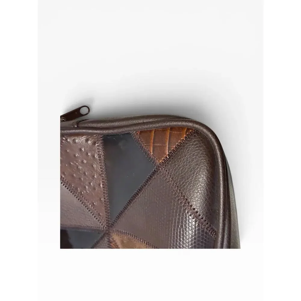 Vintage Y2K Patchwork Crossbody Leather Colored Patchwork Purse And Wallet